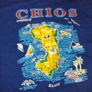 Retro 90s/Y2K chios island shirt from Greece size medium